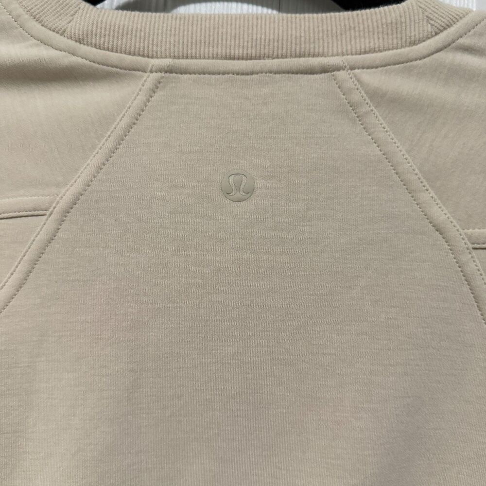 Women Lululemon Softstreme Ribbed-Hem Pullover Natural Ivory Size 2 - Picture 4 of 10